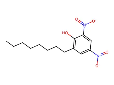 Phenol, 2,4-dinitro-6-octyl- structure