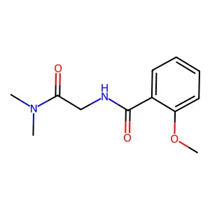 Benzamide, N-((dimethylcarbamoyl)methyl)-o-methoxy- structure