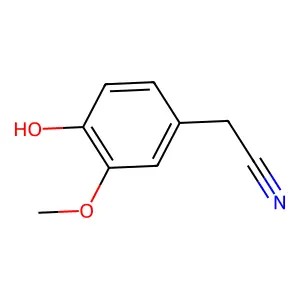 4-羟基-3-甲氧基苯乙腈 structure