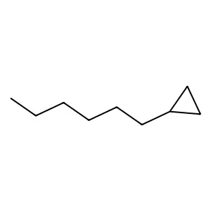 Hexyl-cyclopropane structure
