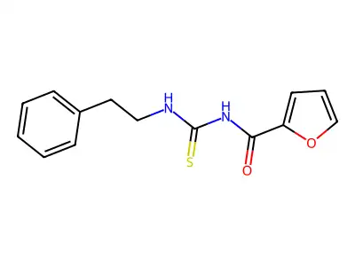 N-[(2-phenylethyl)carbamothioyl]furan-2-carboxamide structure