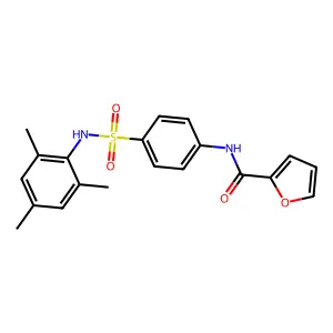 N-{4-[(mesitylamino)sulfonyl]phenyl}-2-furamide structure