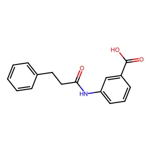 3-[(3-Phenylpropanoyl)amino]benzoic acid structure