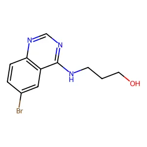 1-Propanol, 3-[(6-bromo-4-quinazolinyl)amino]- structure