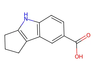 1,2,3,4-Tetrahydrocyclopenta[b]indole-7-carboxylic acid structure