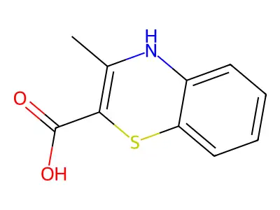 3-methyl-4H-1,4-benzothiazine-2-carboxylic acid structure