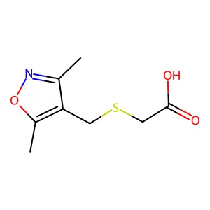 2-{[(Dimethyl-1,2-oxazol-4-yl)methyl]sulfanyl}acetic acid structure