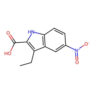 3-Ethyl-5-nitro-1H-indole-2-carboxylic acid structure