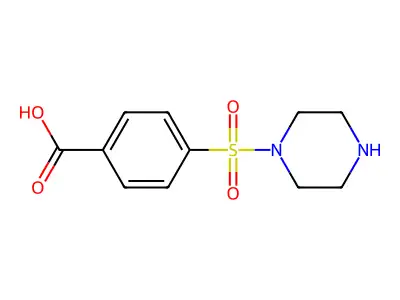 4-(Piperazine-1-sulfonyl)benzoic acid structure