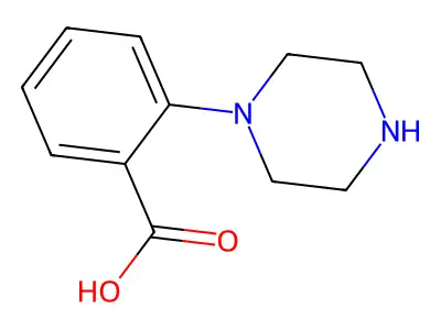 2-(1-Piperazinyl)benzoic acid structure