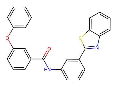 N-[3-(1,3-benzothiazol-2-yl)phenyl]-3-phenoxybenzamide structure