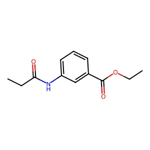 Ethyl 3-(propionylamino)benzoate structure