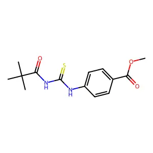 Methyl 4-(3-pivaloylthioureido)benzoate structure