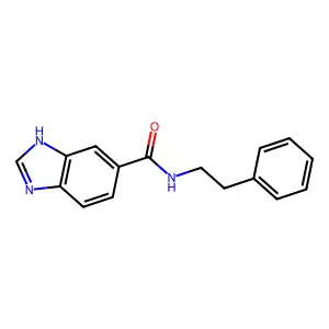 1H-Benzoimidazole-5-carboxylic acid phenethyl-amide structure