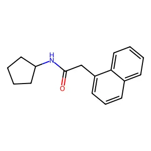 N-cyclopentyl-2-(1-naphthyl)acetamide structure