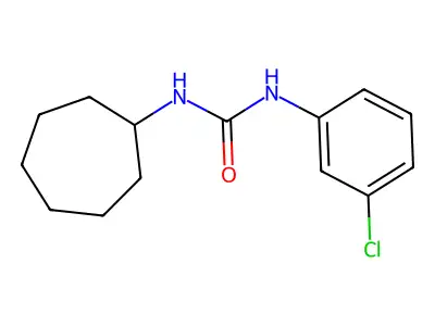 N-(3-Chlorophenyl)-N'-cycloheptylurea structure
