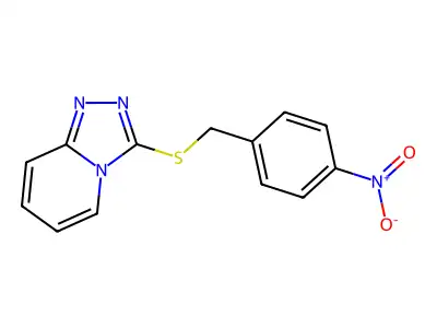 3-[(4-Nitrophenyl)methylsulfanyl]-[1,2,4]triazolo[4,3-a]pyridine structure