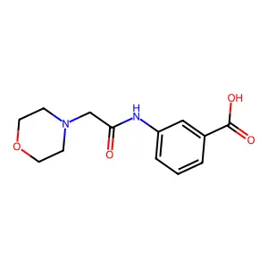 3-(2-Morpholin-4-yl-acetylamino)-benzoic acid structure