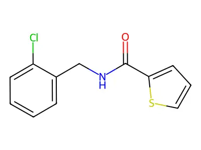 N-(2-chlorobenzyl)-2-thiophenecarboxamide structure