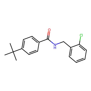 4-tert-butyl-N-(2-chlorobenzyl)benzamide structure