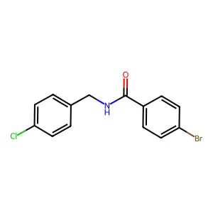 4-bromo-N-(4-chlorobenzyl)benzamide structure