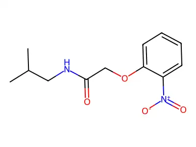 N-Isobutyl-2-(2-nitrophenoxy)acetamide structure