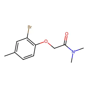 2-(2-bromo-4-methylphenoxy)-N,N-dimethylacetamide structure
