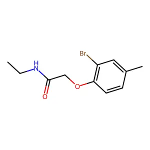 2-(2-溴-4-甲基苯氧基)-N-乙基乙酰胺 structure