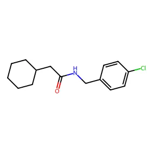N-(4-chlorobenzyl)-2-cyclohexylacetamide structure