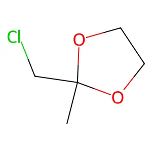 2-(Chloromethyl)-2-methyl-1,3-dioxolane structure