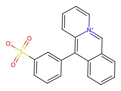 3-Benzo[b]quinolizin-5-ium-11-ylbenzenesulfonate structure