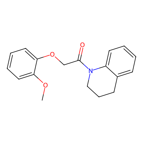 1-(3,4-dihydroquinolin-1(2H)-yl)-2-(2-methoxyphenoxy)ethanone structure