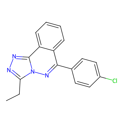 6-(4-Chlorophenyl)-3-ethyl-[1,2,4]triazolo[3,4-a]phthalazine structure
