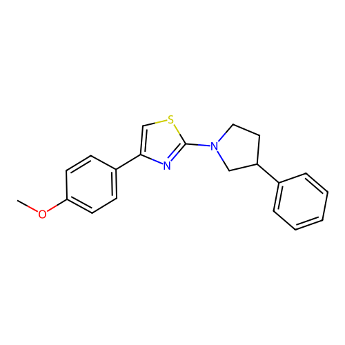 4-(4-Methoxyphenyl)-2-(3-phenylpyrrolidin-1-yl)-1,3-thiazole structure