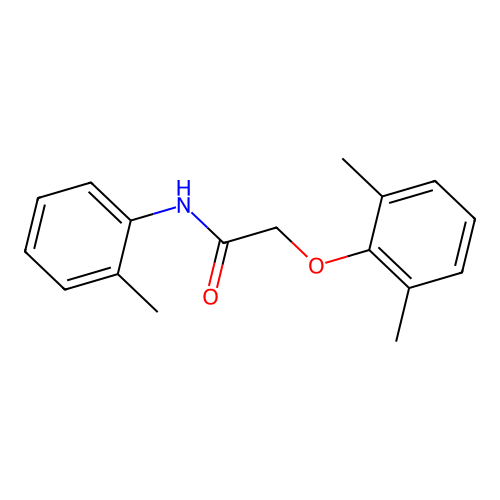 2-(2,6-dimethylphenoxy)-N-(2-methylphenyl)acetamide structure