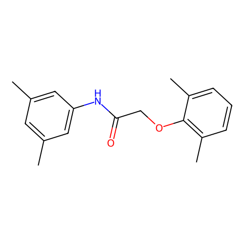 2-(2,6-dimethylphenoxy)-N-(3,5-dimethylphenyl)acetamide structure
