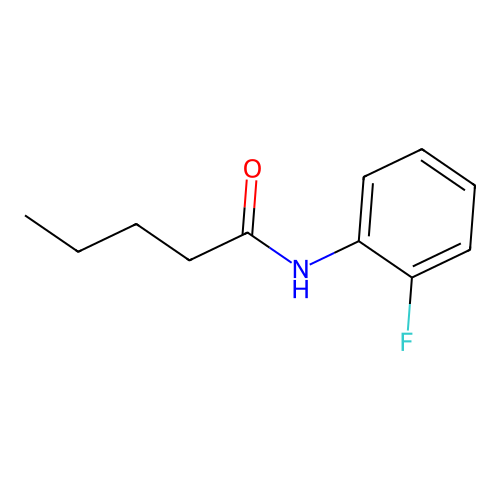 N-(2-fluorophenyl)pentanamide structure