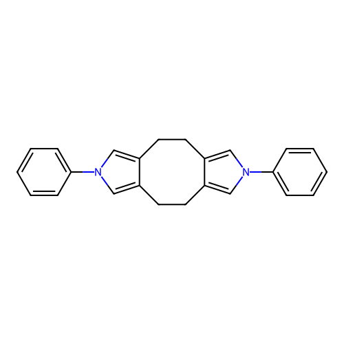 2,7-Diphenyl-2,4,5,7,9,10-hexahydrocycloocta[1,2-c:5,6-c']dipyrrole structure