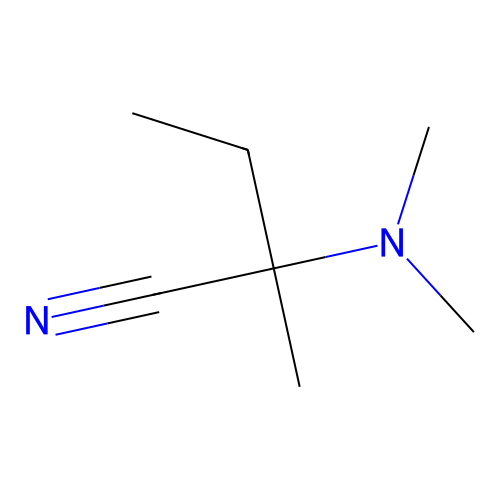 2-(Dimethylamino)-2-methylbutanenitrile structure