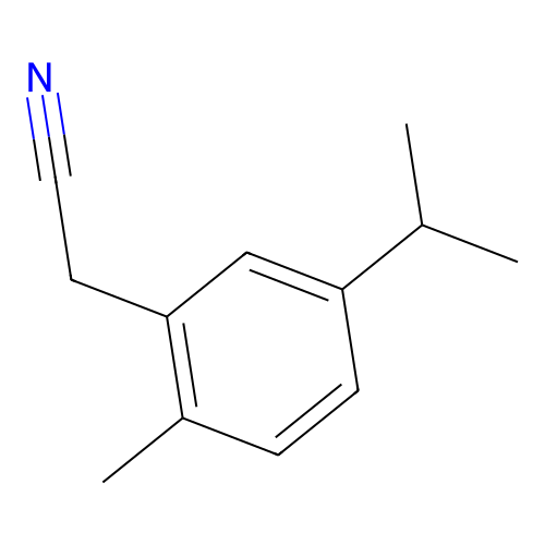 (5-Isopropyl-2-methylphenyl)acetonitrile structure