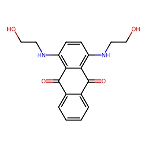 1,4-Bis((2-hydroxyethyl)amino)anthraquinone structure