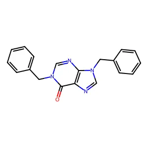 1,9-Dibenzyl-1,9-dihydro-6h-purin-6-one structure