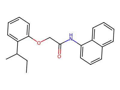 2-(2-butan-2-ylphenoxy)-N-naphthalen-1-ylacetamide structure