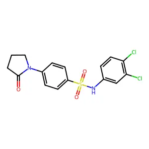 N-(3,4-Dichloro-phenyl)-4-(2-oxo-pyrrolidin-1-yl)-benzenesulfonamide structure