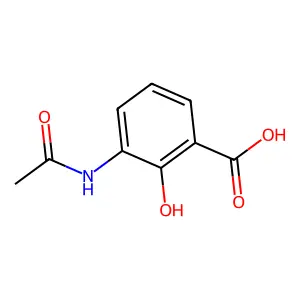 3-乙酰氨基-2-羟基苯甲酸 structure