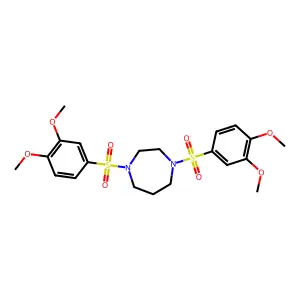 1,4-bis((3,4-dimethoxyphenyl)sulfonyl)-1,4-diazepane structure