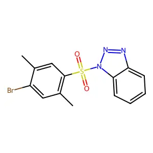 1-(4-Bromo-2,5-dimethylphenyl)sulfonylbenzotriazole structure