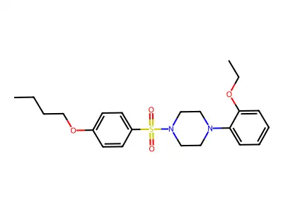 1-(4-Butoxyphenyl)sulfonyl-4-(2-ethoxyphenyl)piperazine structure