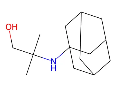 2-(1-Adamantylamino)-2-methylpropan-1-ol structure