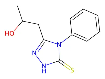 1-(5-mercapto-4-phenyl-4H-1,2,4-triazol-3-yl)propan-2-ol structure